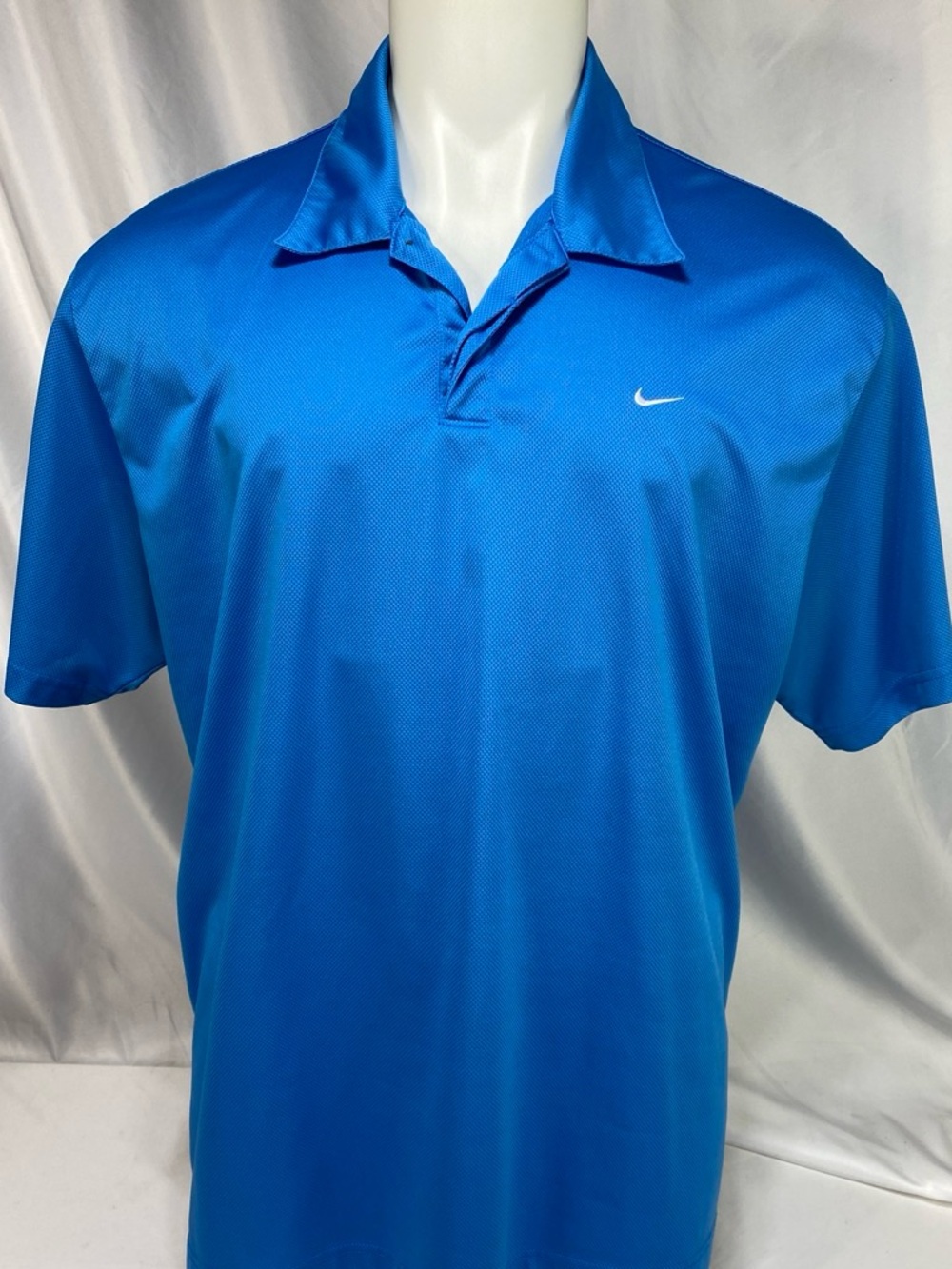 Nike Dri-FIT Men's XXL Blue Performance Golf Polo Shirt Swoosh
